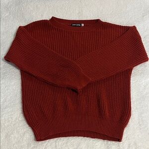 Cozy Red Crew Neck Sweater